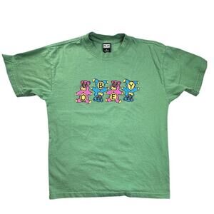 OBEY Shirt Gummy Bear Graphic Short Sleeve Green S